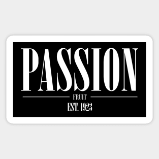 Passion Fruit White Sticker